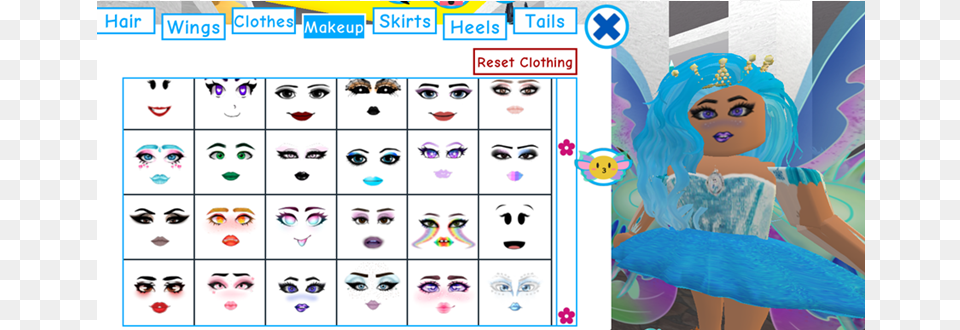 Roblox As An Adult Royal High Makeup, Person, Face, Head, Text Free Png Download