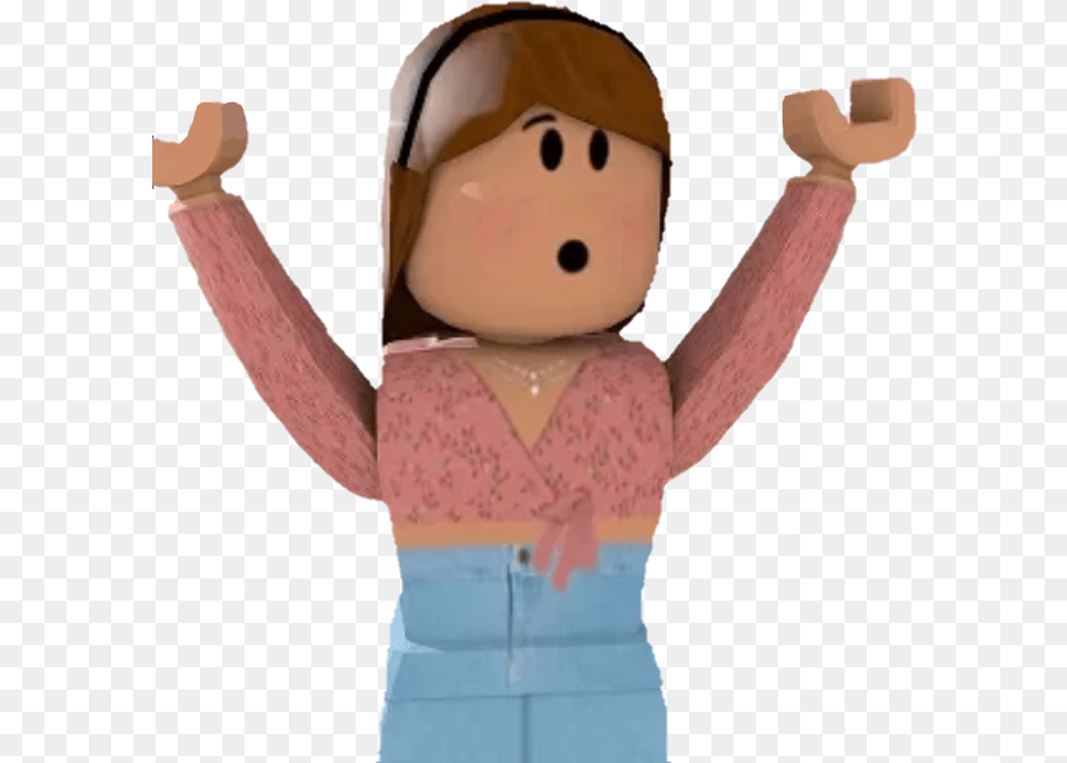 Roblox Bloxburg Girl Gfx Figurine, Baby, Person, Doll, Toy Free Transparent Png