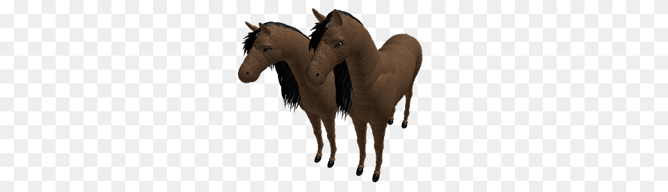 Roblox Duo Of Horses, Animal, Colt Horse, Horse, Mammal Free Transparent Png
