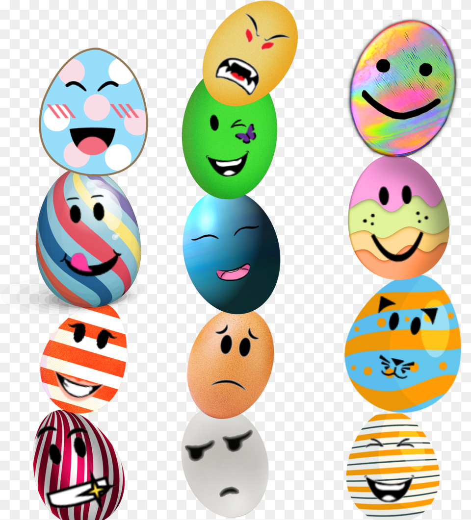 Roblox Face Eggs Collors Picsart Smiley, Easter Egg, Egg, Food, Head Png Image