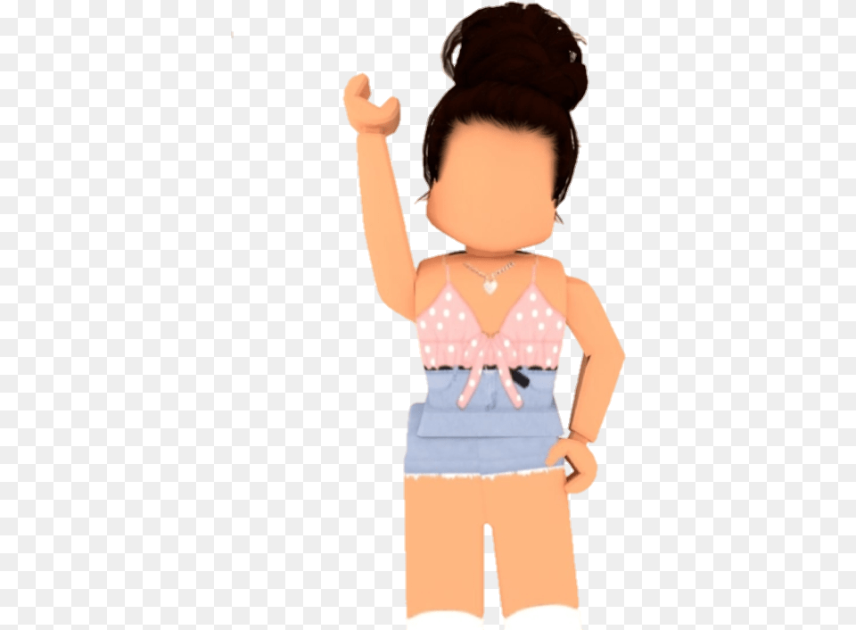 Roblox Gfx Girl Cute Bloxburg Girl Cute Roblox Characters, Baby, Person, Doll, Toy Free Transparent Png