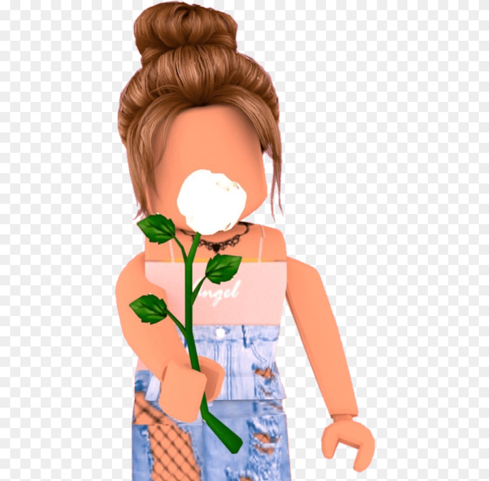 Roblox Girl Gfx Cute Bloxburg Sticker By Aesthetic Cute Roblox Character Girl, Child, Female, Person, Cartoon Png Image