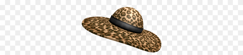 Roblox Leopard Print Hat, Clothing, Sun Hat, Animal, Reptile Free Png Download