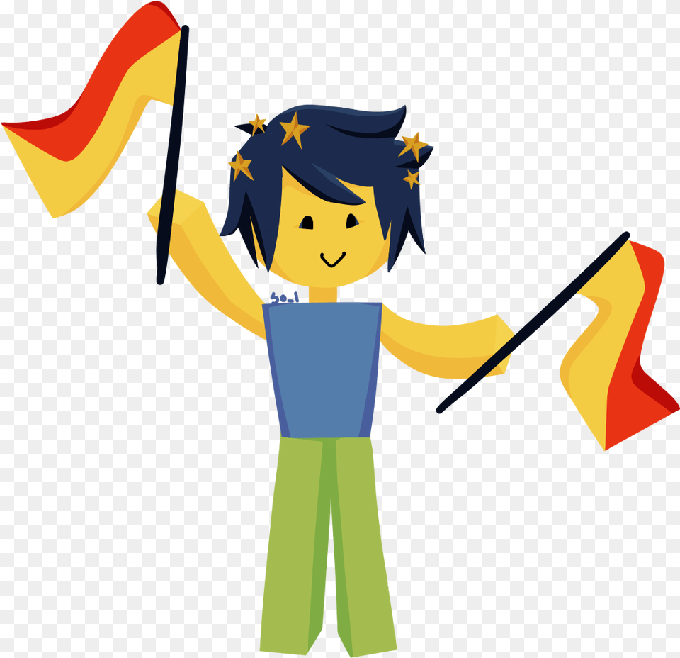 Roblox Noob Performs A Semaphore Letter Fictional Character, Person, Face, Head, Art Free Png