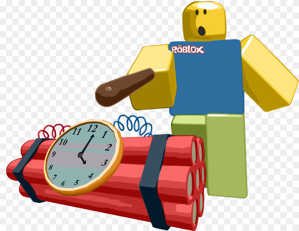 Roblox Noob Shirt Noob Poking A Bomb With A Stick, Weapon, Dynamite, Bulldozer, Machine Png