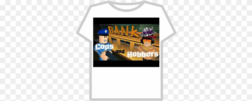Roblox Robber Shirt Robux Giveaway Live Fictional Character, T-shirt, Clothing, People, Person Free Png