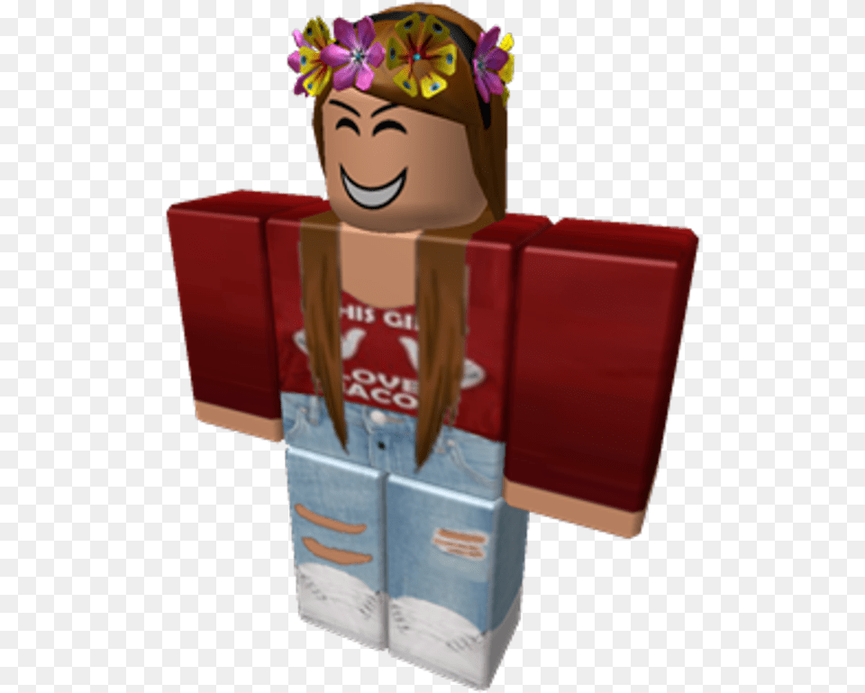 Roblox Robloxgirl Cute Love Robloxgril Pink Girl Cartoon, Face, Head, Person, Mailbox Free Png Download