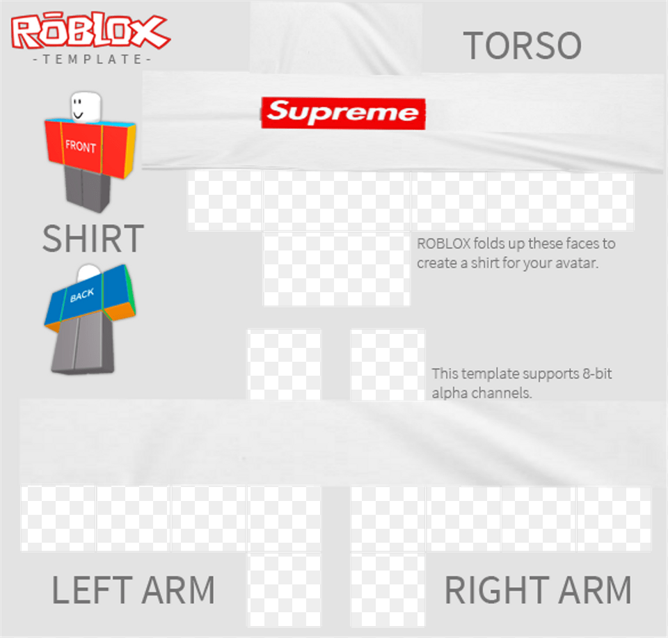 Roblox Shirt Template, Text Free Png