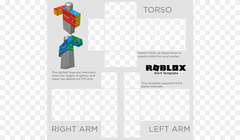 Roblox Shirt Template Ready To Use, Text Free Png