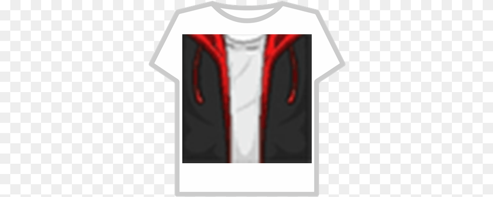 Roblox Skinsredhoodietemplate Roblox T Shirt Roblox Black, Clothing, Graduation, People, Person Png Image