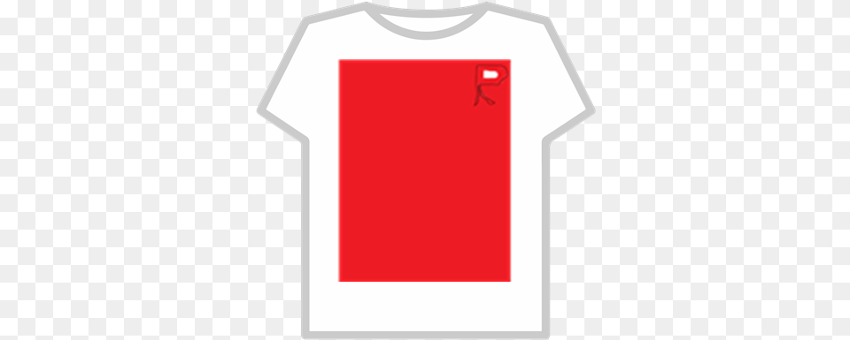 Roblox Starter R Logo Red Backgroundoutlined Roblox, Clothing, T-shirt, Shirt Png