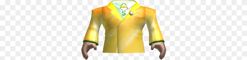 Roblox T Shirt Picture Gold T Shirt In Roblox, Clothing, Coat, Formal Wear, Suit Png Image