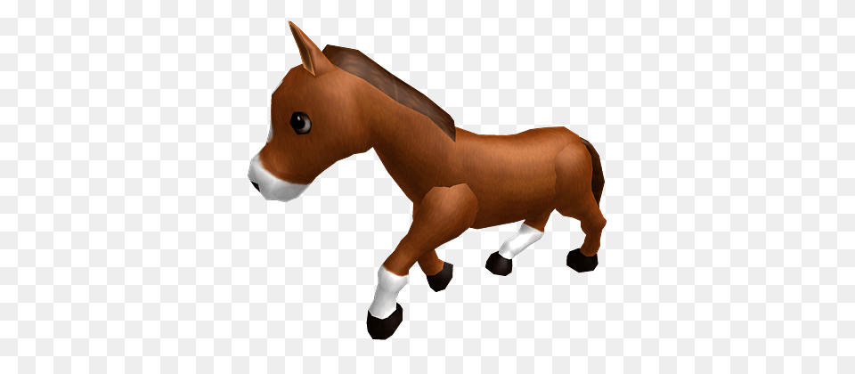 Roblox Young Horse, Animal, Mammal, Baby, Person Free Png Download