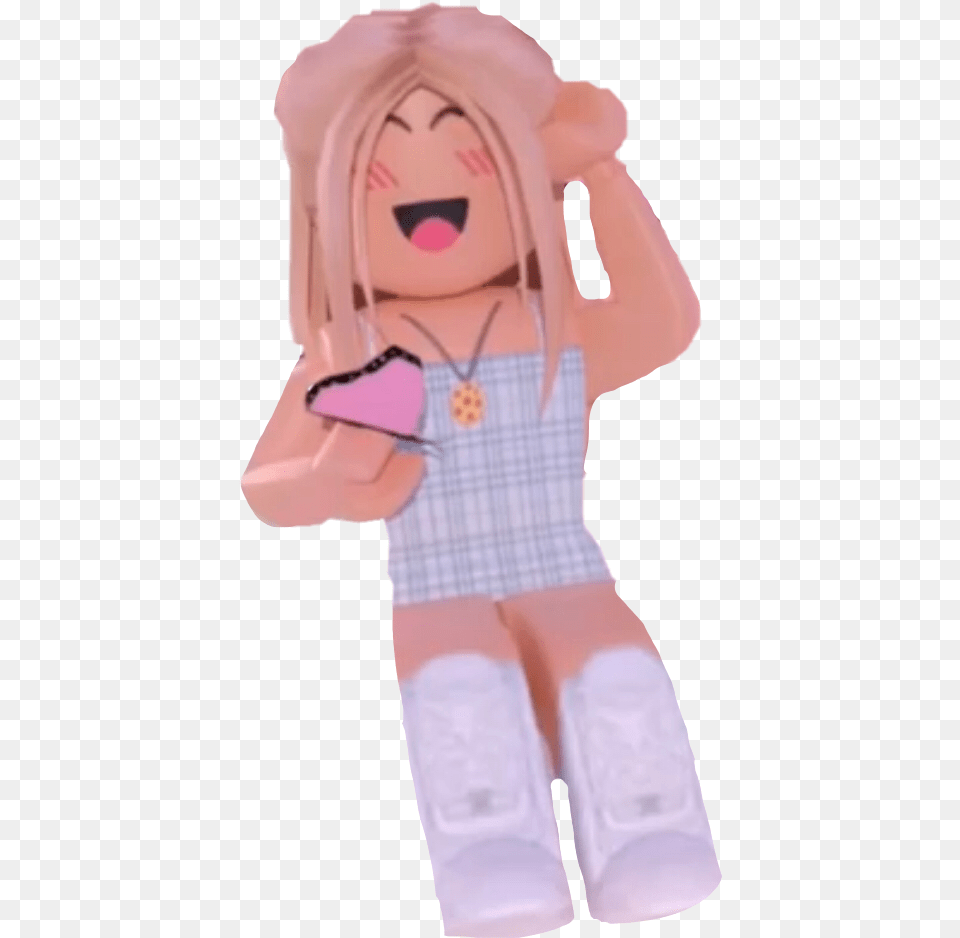 Robloxgirl Roblox Robloxgfx Girl Sticker By Fictional Character, Child, Female, Person, Face Free Png