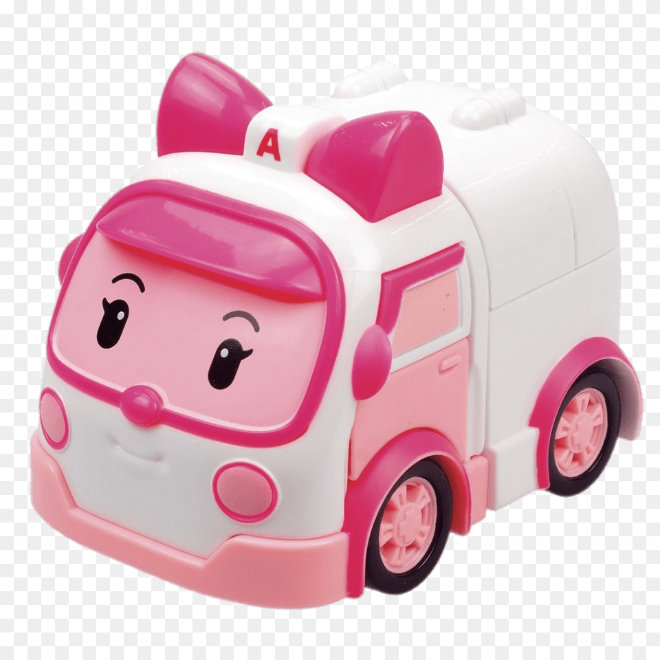 Robocar Poli Character Amber Ambulance, Machine, Wheel, Toy Png