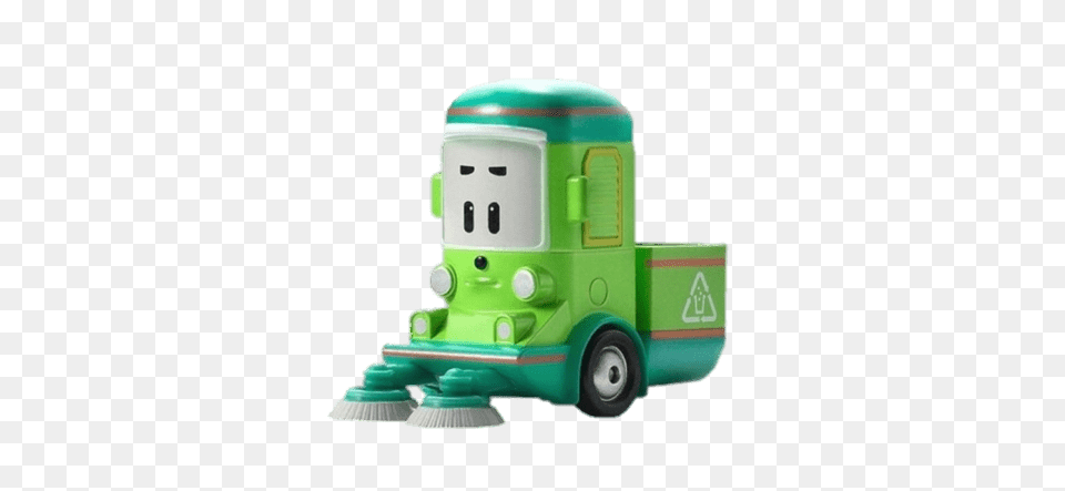 Robocar Poli Character Cleany The Street Sweeper, Grass, Plant, Lawn, Device Free Png