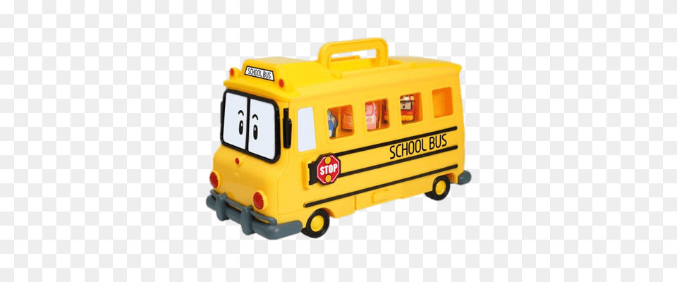 Robocar Poli Character Schoolb The School Bus Transparent, Transportation, Vehicle, School Bus, Car Png