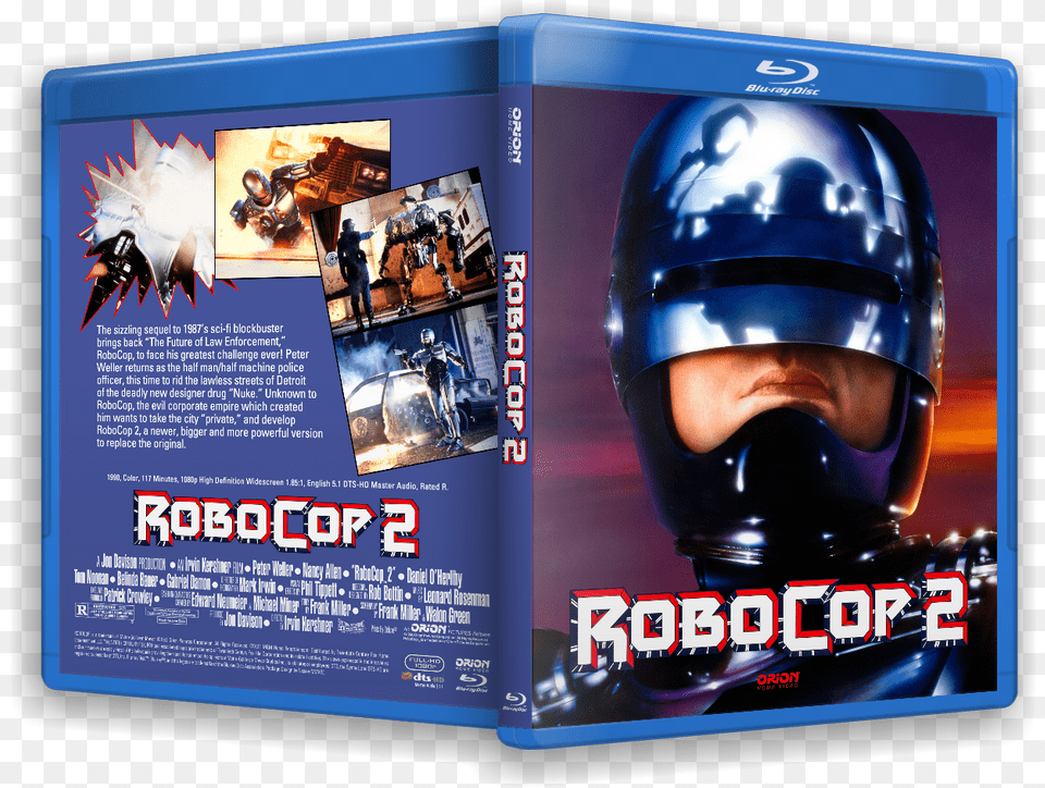 Robocop 2 Poster, Helmet, Advertisement, Person, Head Free Png