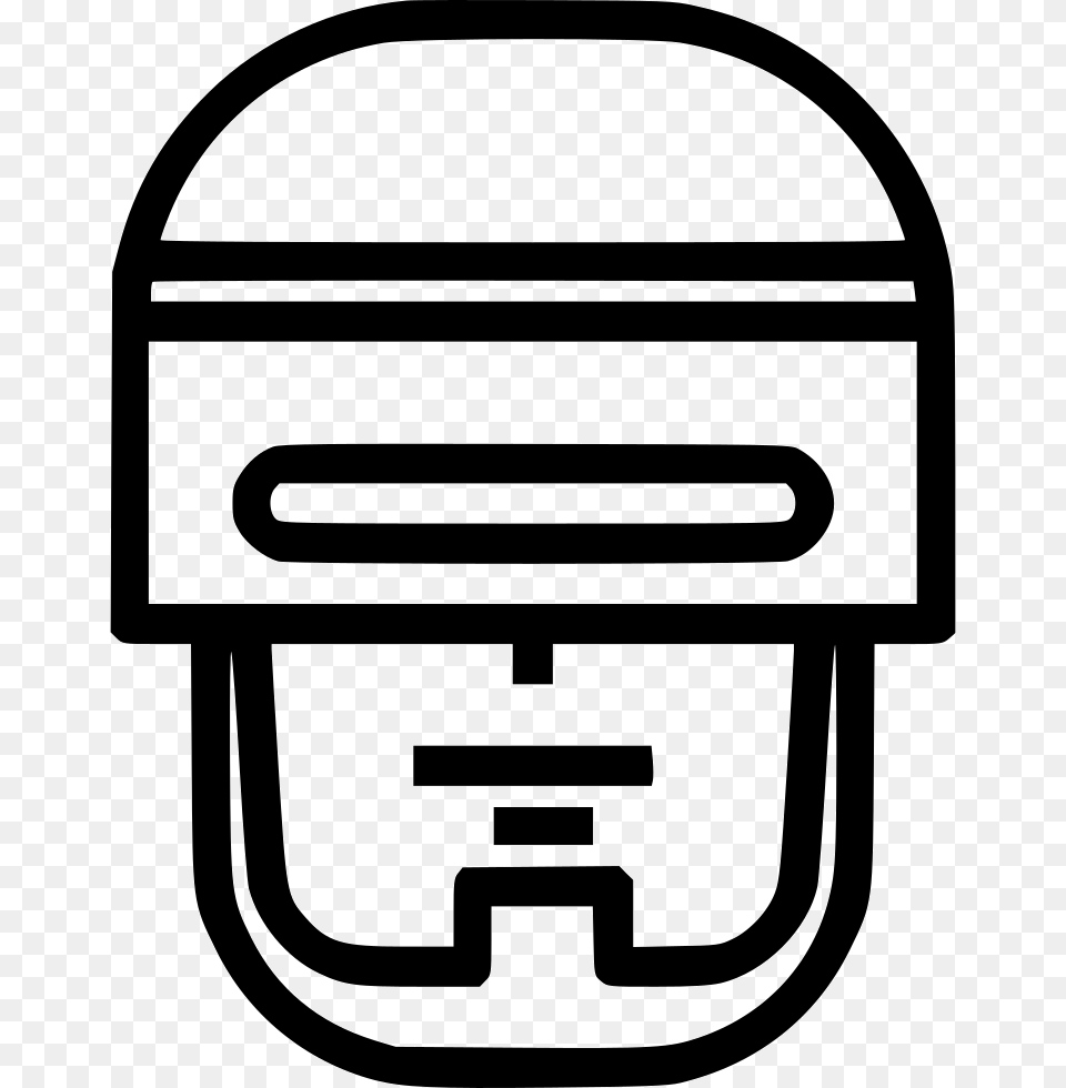 Robocop Humanoid Robot Superhero Icon Download, Stencil, Helmet Free Png