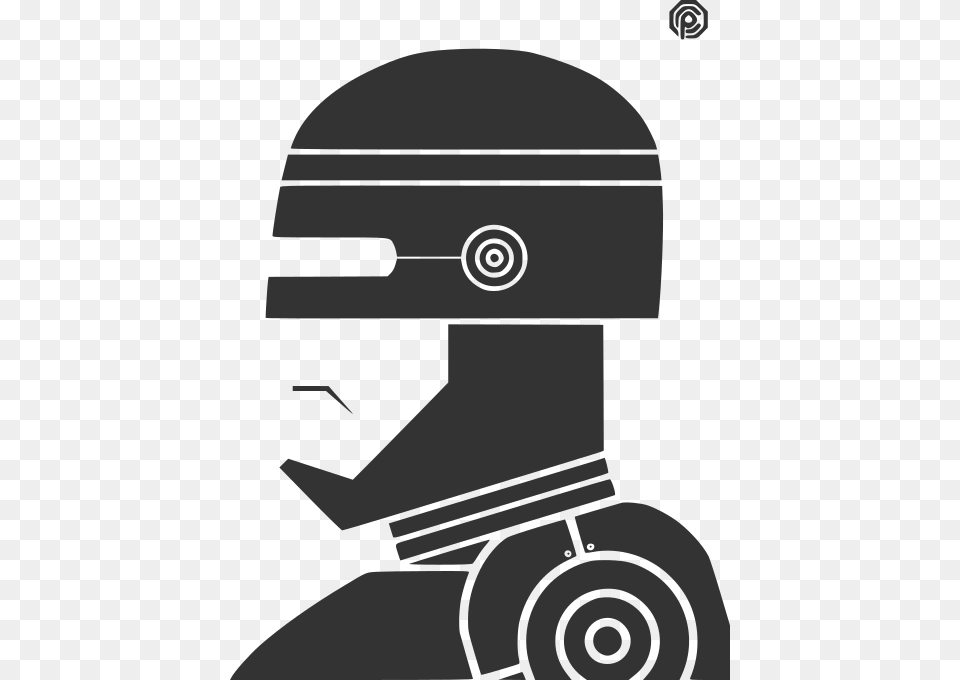 Robocop Robocop Minimalist Poster, Crash Helmet, Helmet, Moving Van, Transportation Free Png Download