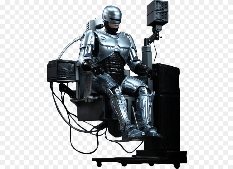 Robocop With Docking Station, Adult, Person, Man, Male Free Png