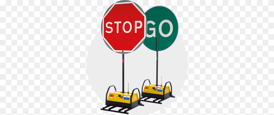 Robosign Remote Control Stop Go Boards, Sign, Symbol, Road Sign, Stopsign Free Transparent Png