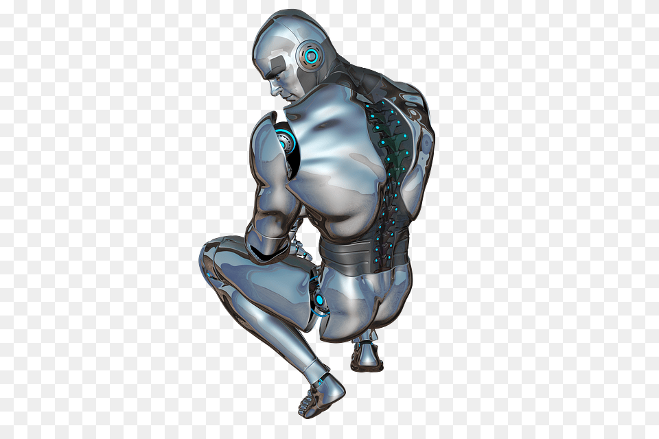 Robot, Adult, Male, Man, Person Png