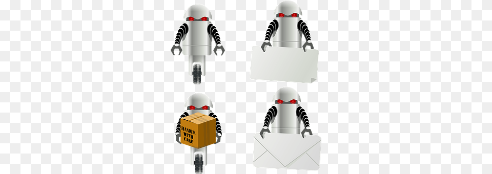 Robot Box, Cardboard, Carton Png