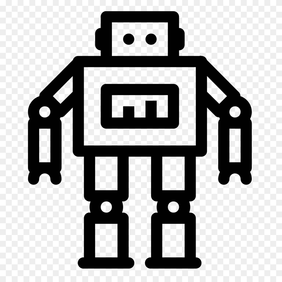 Robot, Gray Free Png