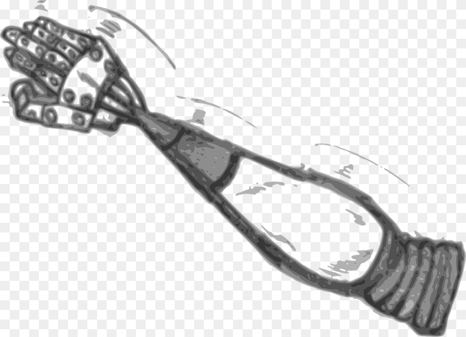 Robot Arm Drawing, Cutlery, Fork, Scissors, Device Free Png Download