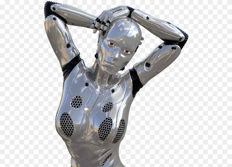 Robot Artificial Intelligence Cyborg Futuristic Robot Sexy, Adult, Female, Person, Woman Free Transparent Png