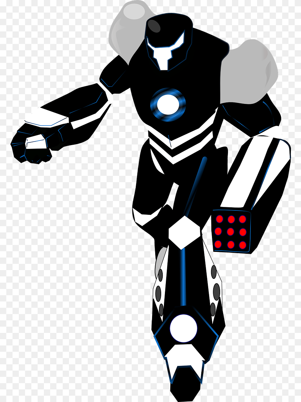 Robot Black, Adult, Male, Man, Person Free Png