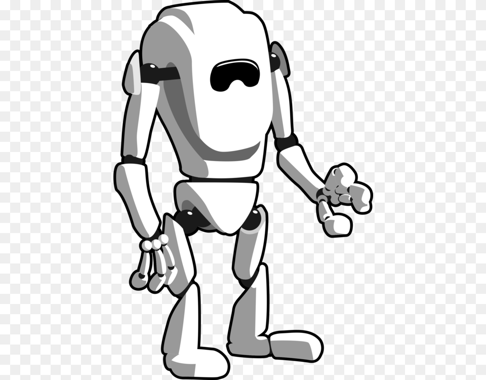 Robot Black And White Android Art, Baby, Person Png Image