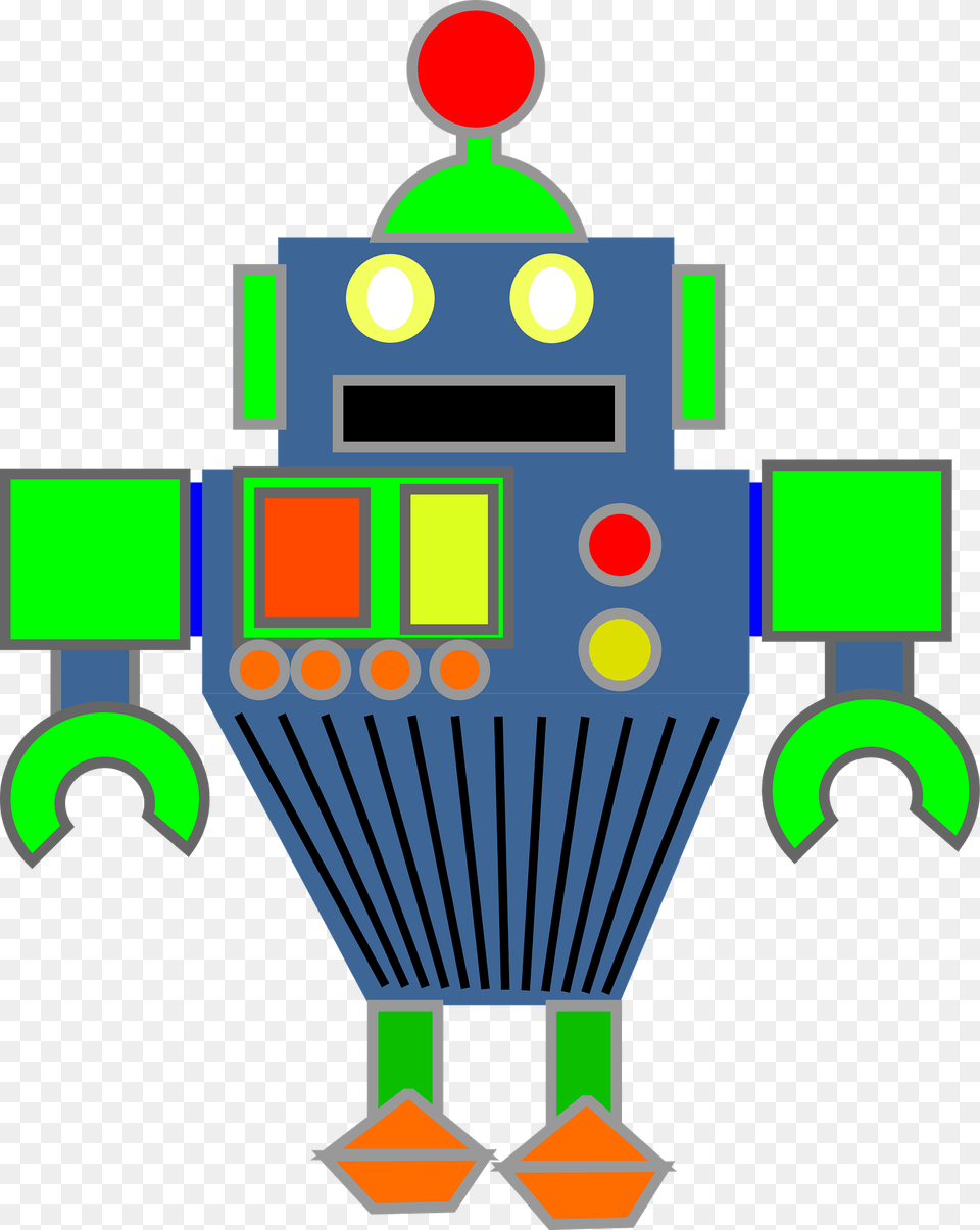 Robot Blue Face And Body Clipart, Person Png Image