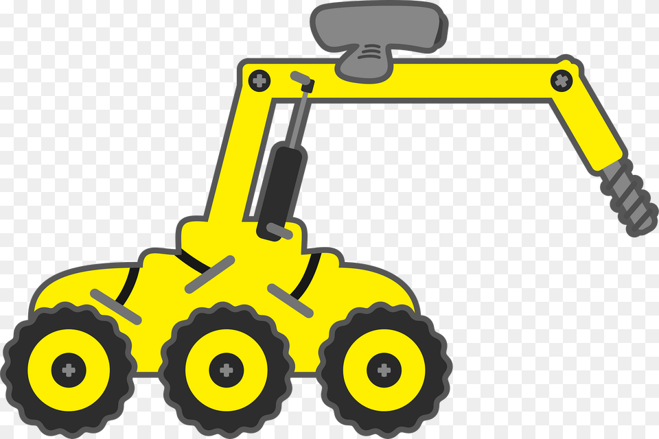 Robot Car Clipart, Machine, Bulldozer Png