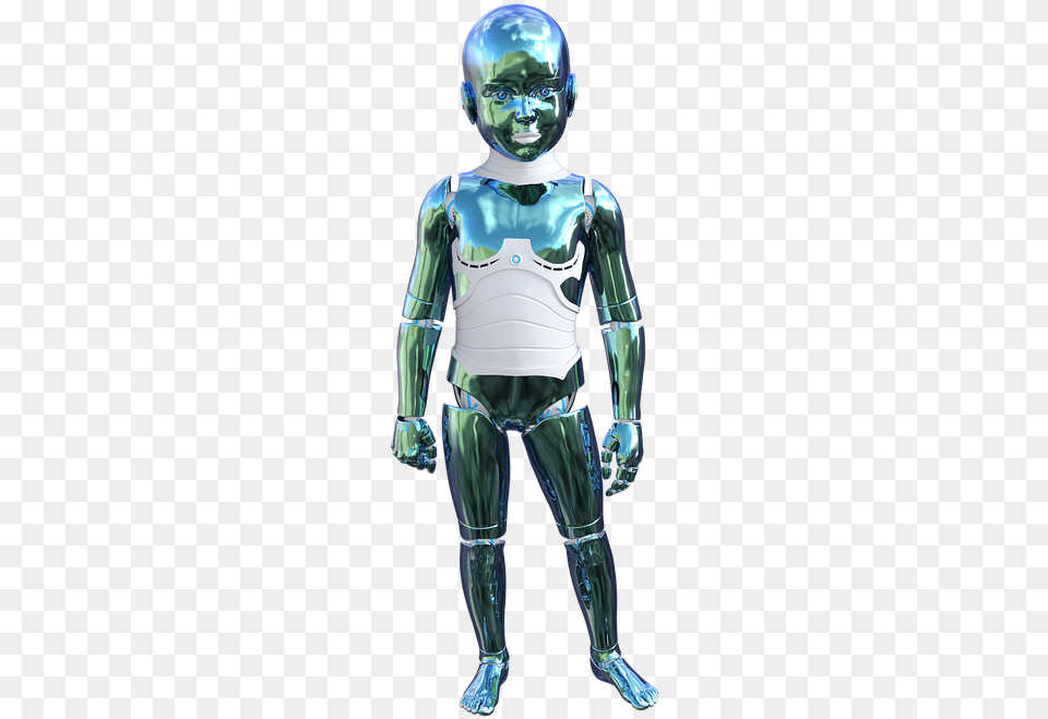 Robot Child Future Science Kid Technology Robot Child, Person, Armor, Face, Head Free Png