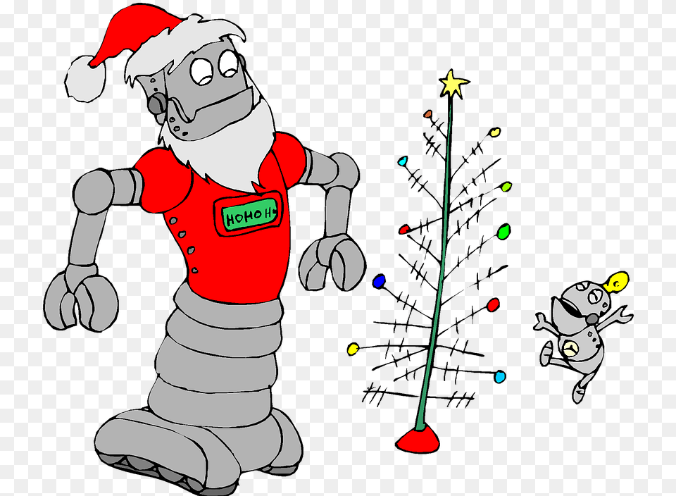 Robot Christmas, Baby, Person Png Image