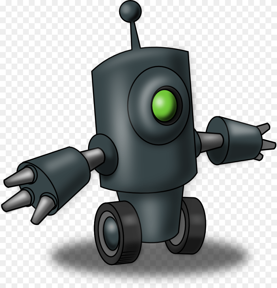 Robot Clipart Cliparts And Others Art Inspiration One Eyed Robot, Device, Grass, Lawn, Lawn Mower Free Png Download