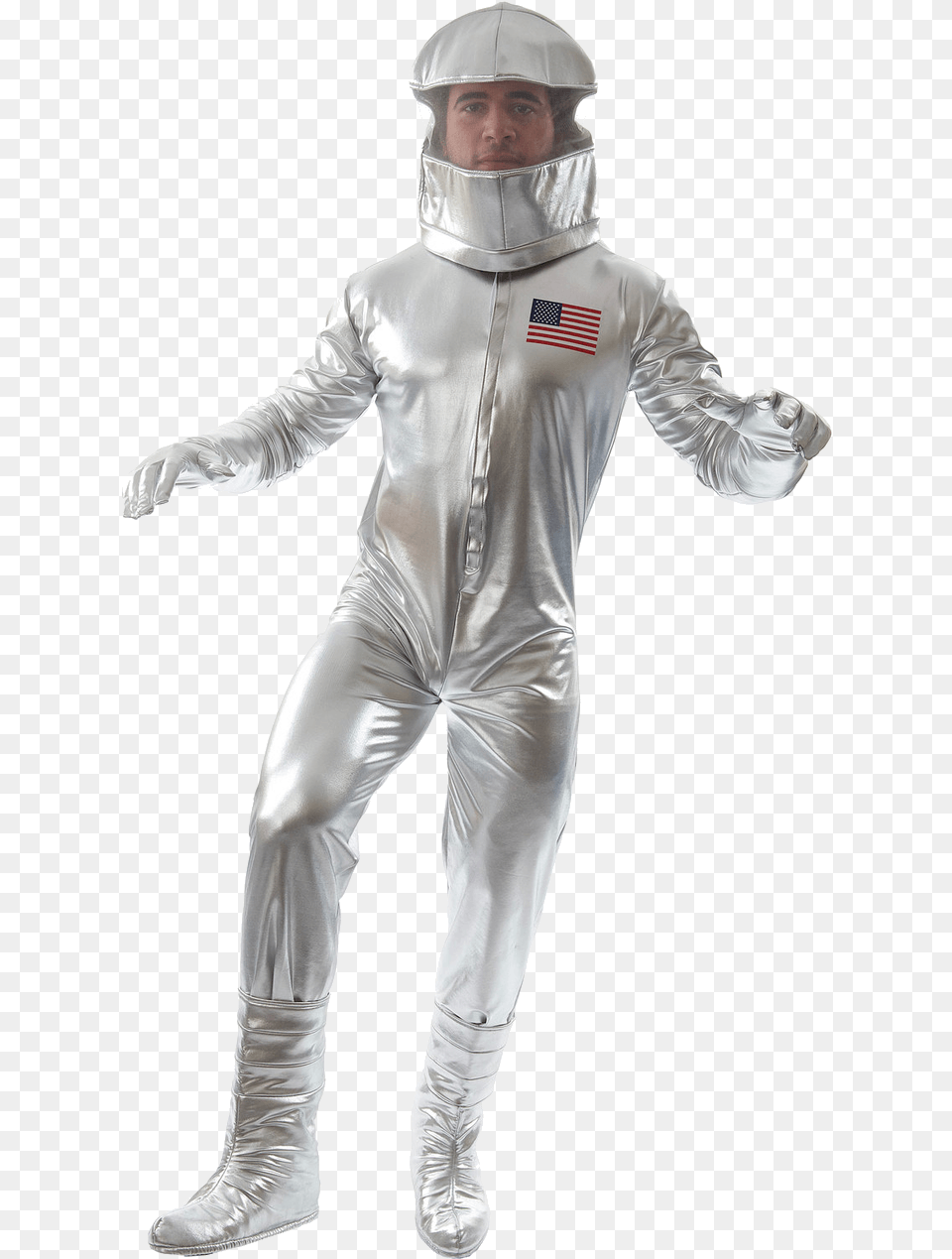 Robot Costume Graphic Royalty Stock Adult Silver Astronaut Costume, Clothing, Person, Male, Man Png Image