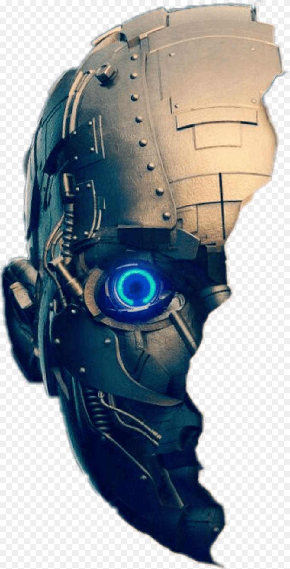 Robot Face Robot For Picsart, Adult, Male, Man, Person Free Png Download