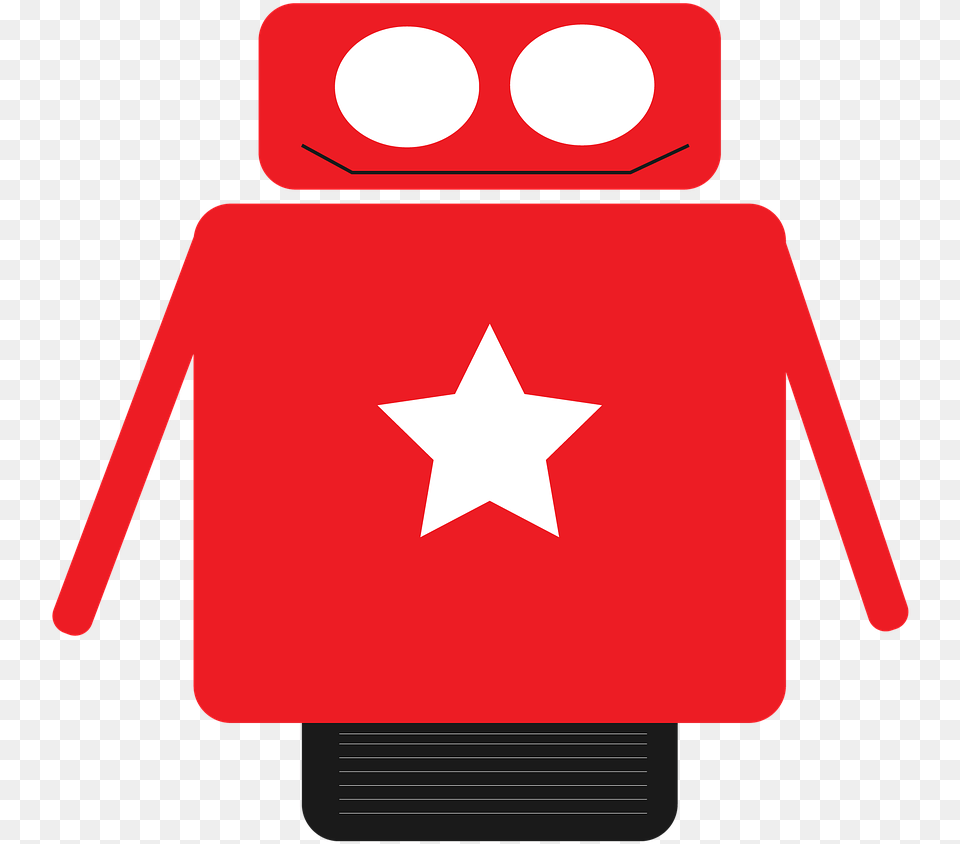 Robot Geometric Forms Red Star Icon Wheel Alegre, First Aid, Symbol Png