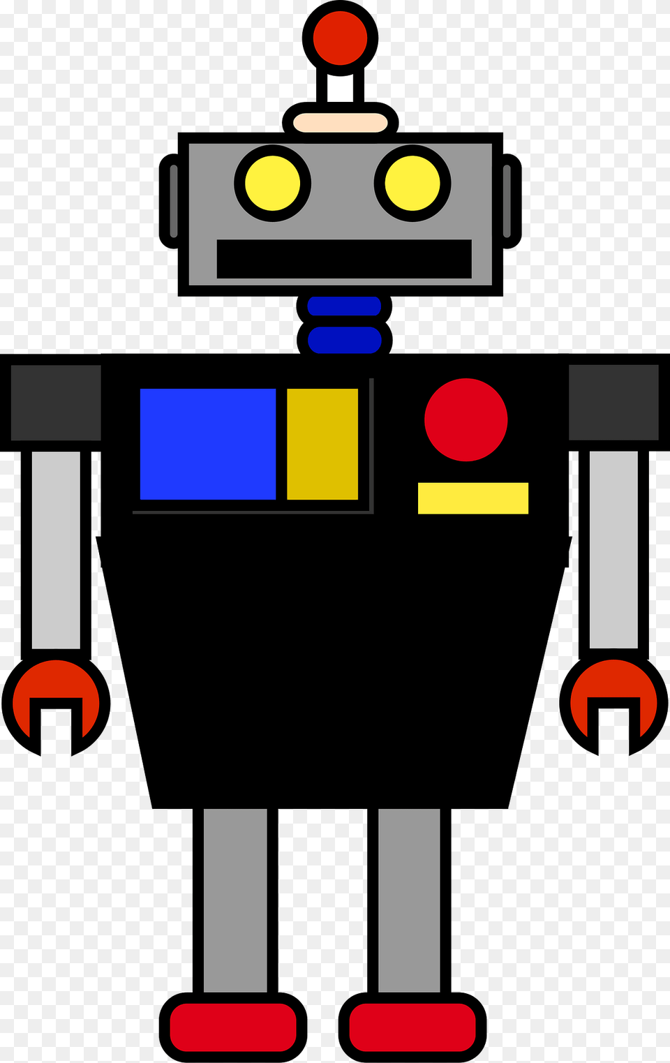 Robot Gray Face And Black Body Clipart, Gas Pump, Machine, Pump Free Transparent Png