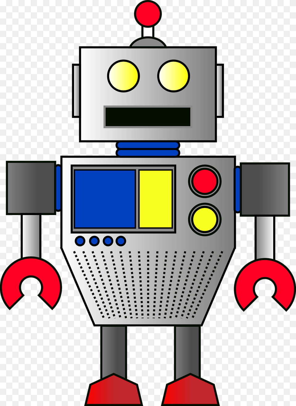 Robot Gray Face And Body Clipart, Gas Pump, Machine, Pump Png Image