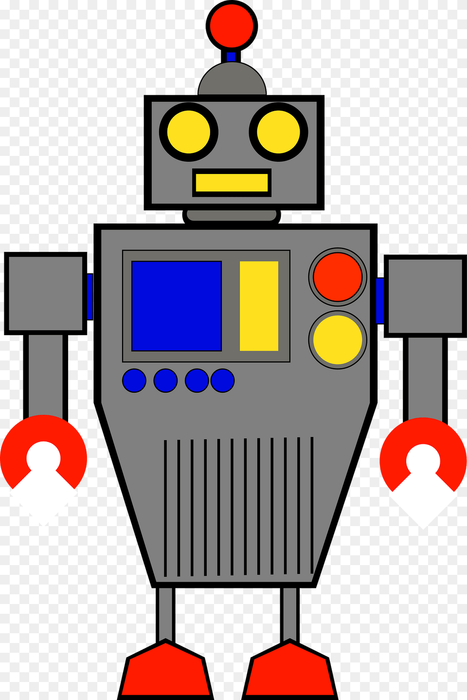 Robot Gray Face And Body Clipart, Scoreboard Png Image