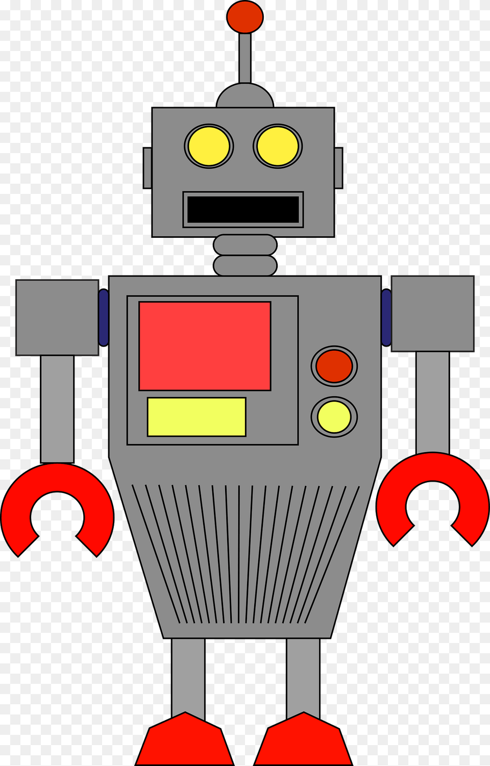 Robot Gray Face And Body Clipart, Gas Pump, Machine, Pump Png