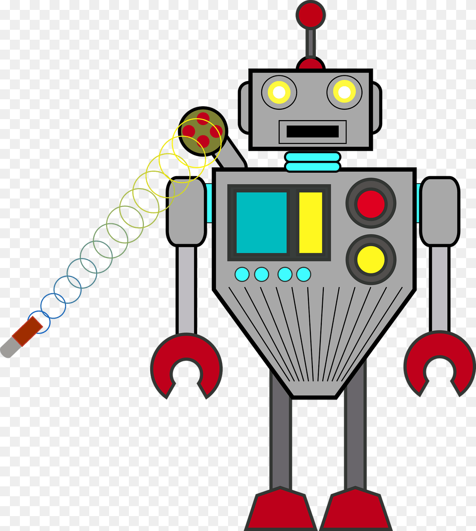 Robot Gray Face And Body Clipart, Dynamite, Weapon Free Png Download