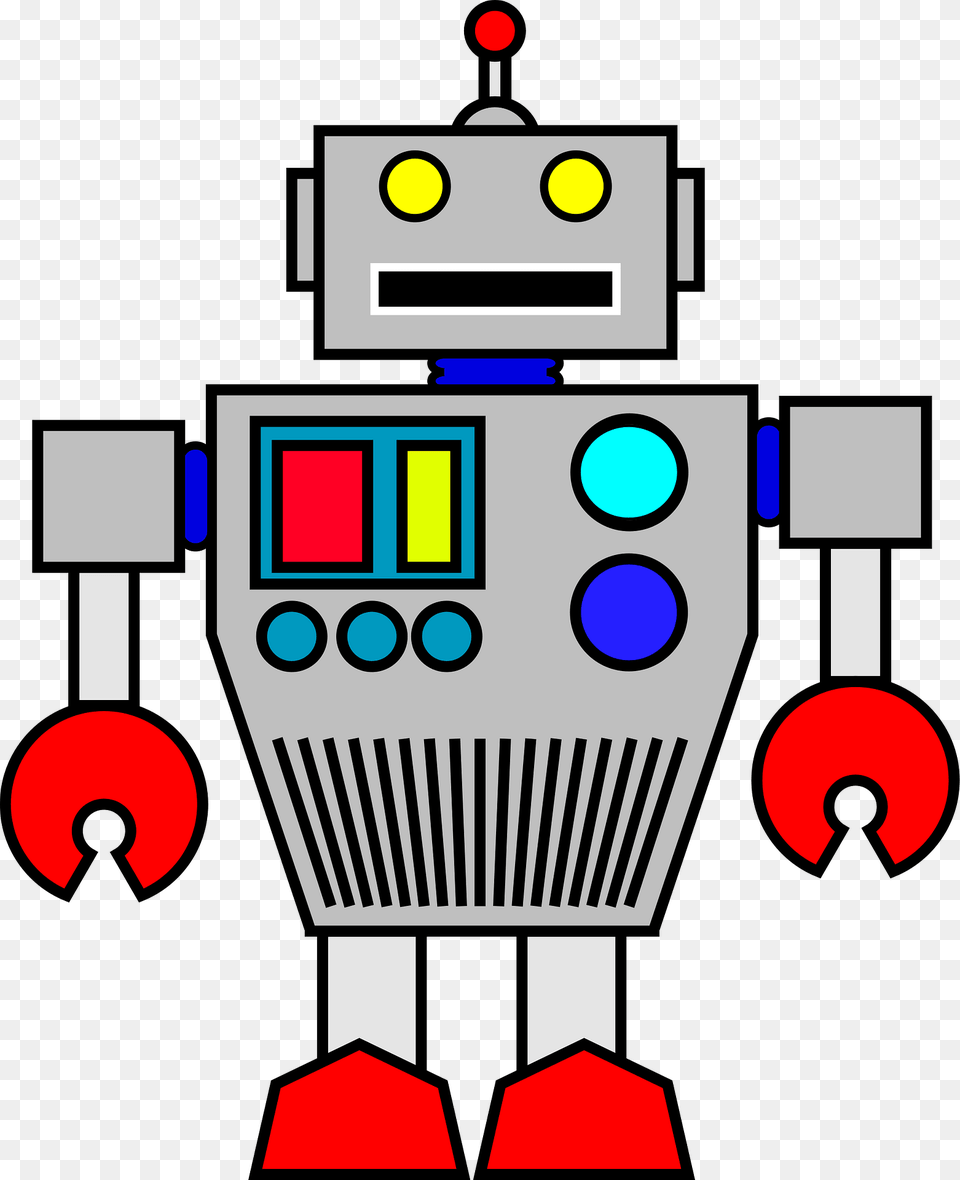 Robot Gray Face And Body Clipart, Dynamite, Weapon Free Png