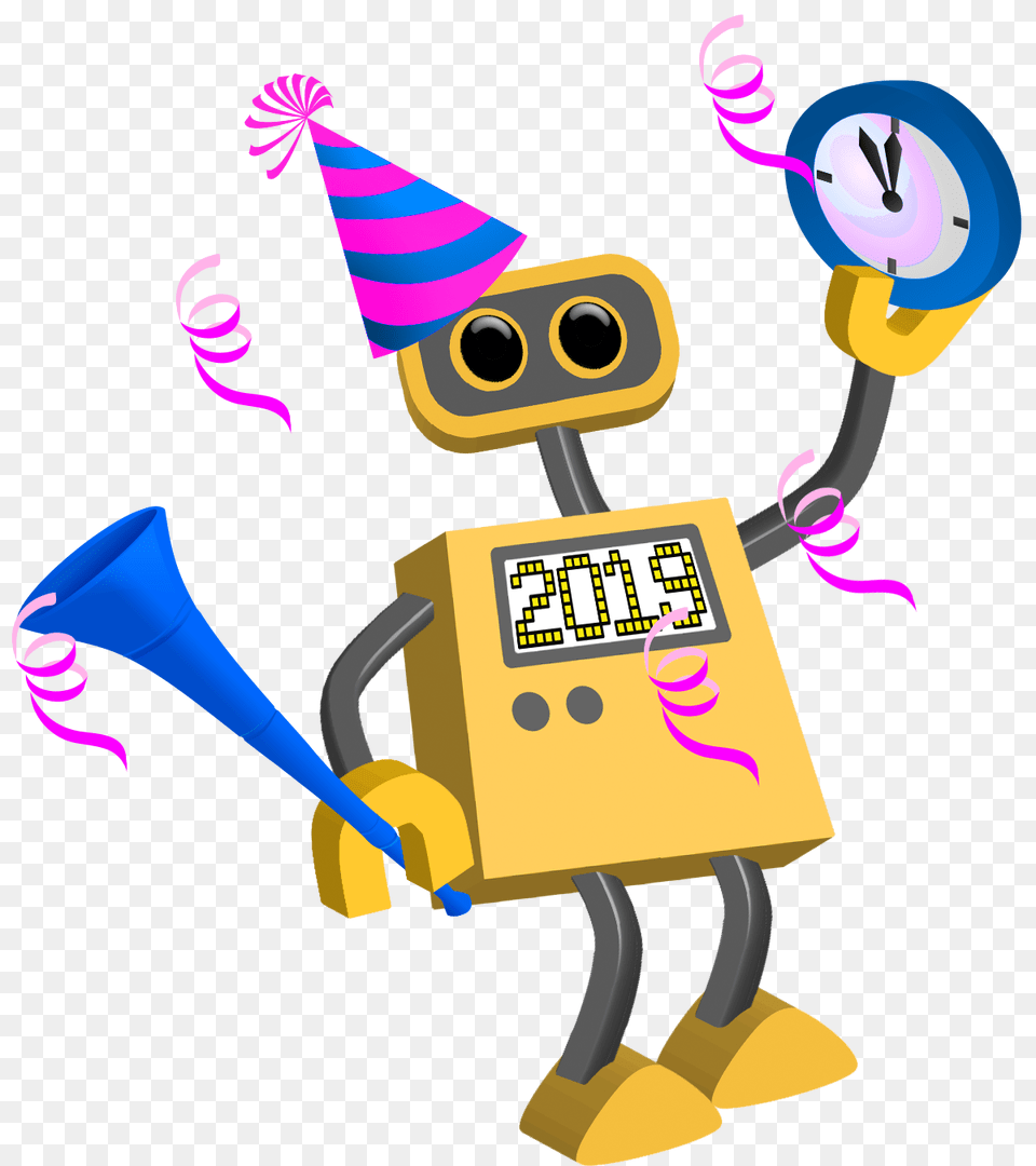 Robot Happy New Year, Clothing, Hat Free Transparent Png