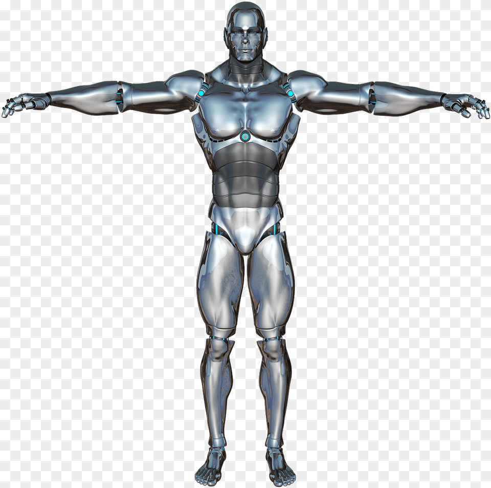 Robot Human Full Body, Person, Face, Head Free Png Download