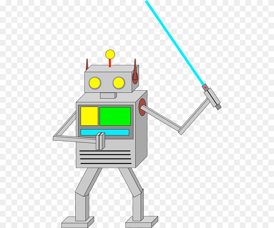 Robot Jedi Clipart Cartoon Free Png